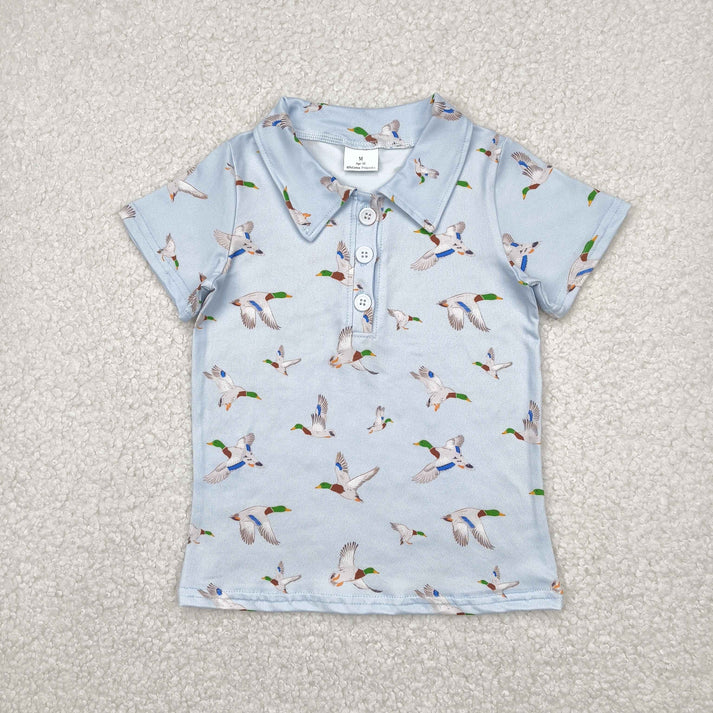 RTS NO MOQ Sibling baby boy clothes puppy deer duck short-sleeved tops