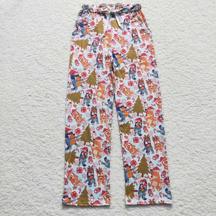 RTS NO MOQ Sibling adult clothes Christmas cartoon adult long pants