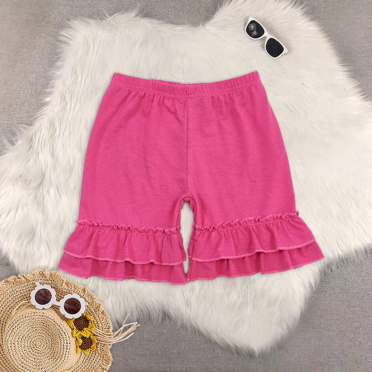 RTS NO MOQ baby girl clothes summer lace shorts