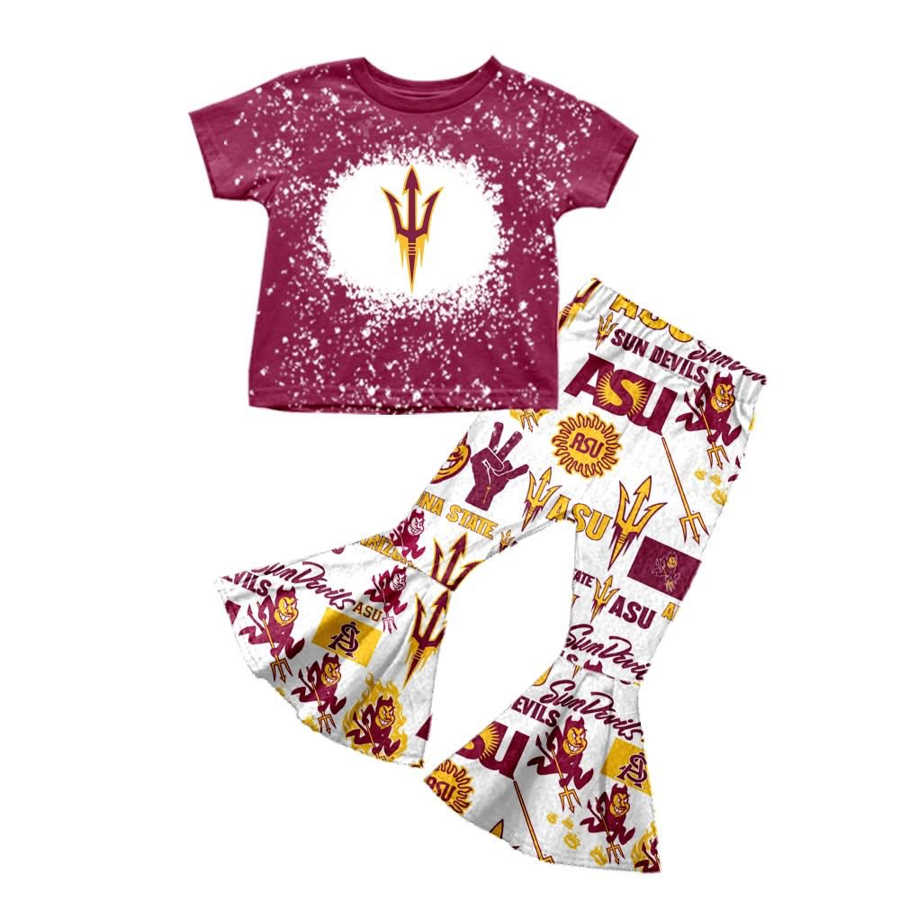 Custom moq 5 mix size milk silk eta 6-8weeks summer team baby girls clothes team short sleeve pants sets-25.7.15