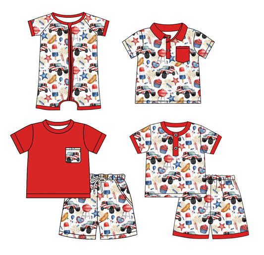 3.28 custom each style moq 5eta 4-6week Sibling Sister baby boy sets 1 and sets 2 and boy rompers and top match family design