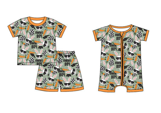12.3 custom each style moq 5eta 4-6week Sibling Sister easter rabbit baby girl short sleeve shorts sets and rompers match design