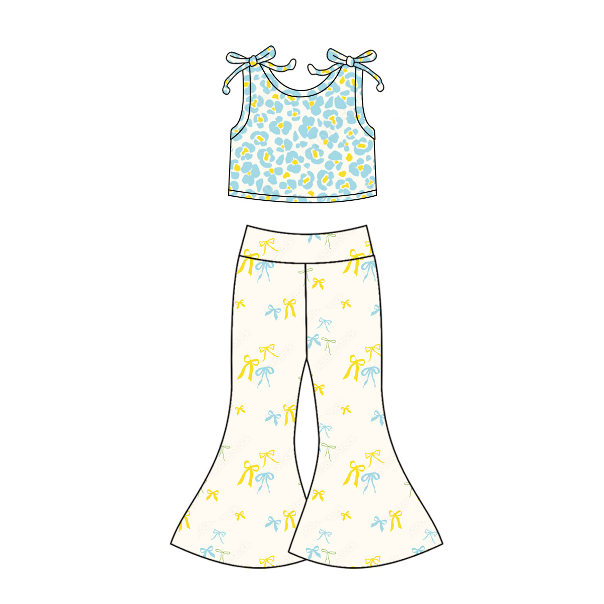 5.5 custom each style moq 5eta 4-6week Sibling Sisters baby girl short sleeve pants sets 1 and set 2 match family design