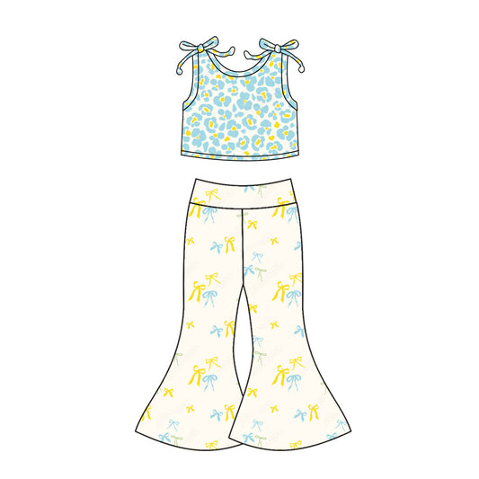 5.5 custom each style moq 5eta 4-6week Sibling Sisters baby girl short sleeve pants sets 1 and set 2 match family design