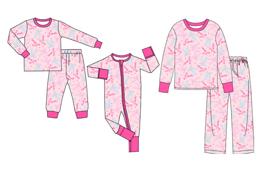 25.9.17 custom each style moq 8 eta 6-8 week Sibling Sister bow baby long sleeve pants sets and romper and adult set match design