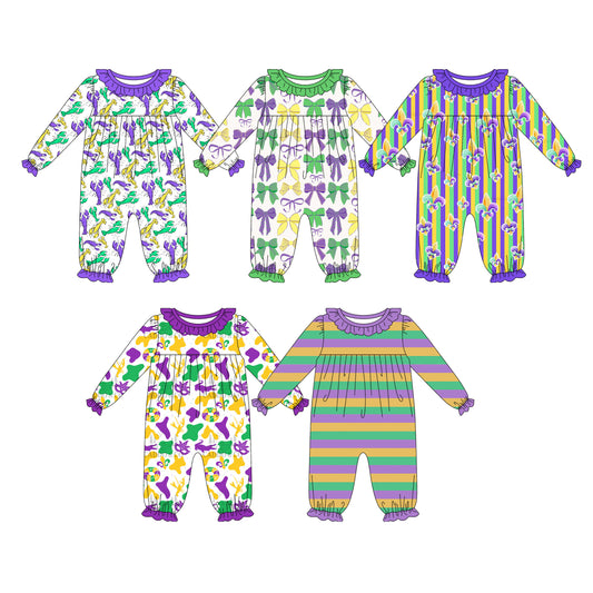 25.10.2 custom each style moq 8 eta 6-8week Sibling Sisters baby boy clothes long sleeve rompers 5 match family design