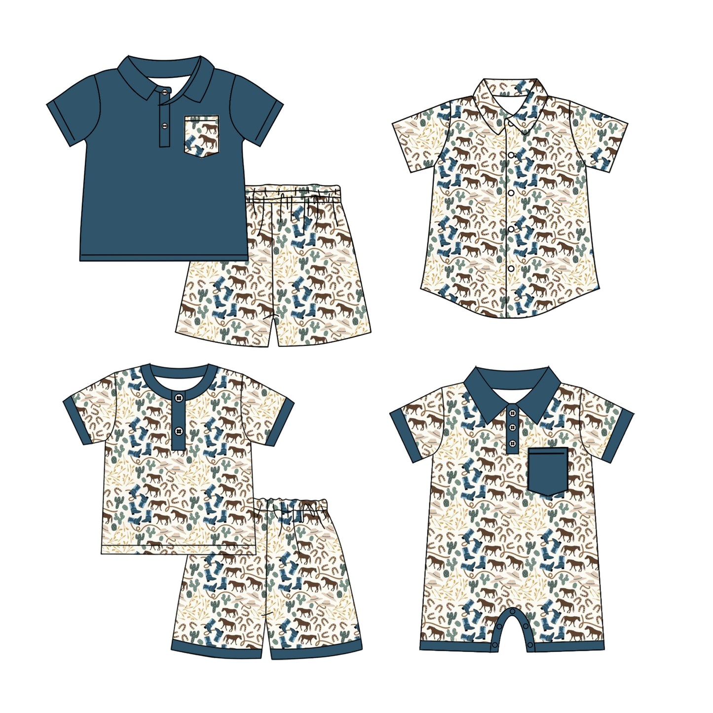 12.20 custom each style moq 5eta 4-6week Sibling Sister bow floral baby girl short sleeve shorts sets and sets 2 and girls romper and boy romper and top match design