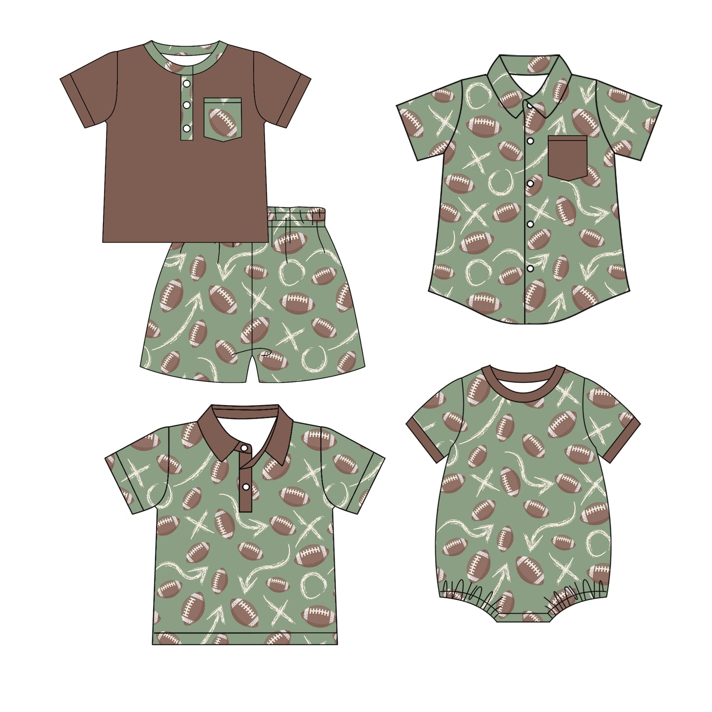 25.12.24 custom each style moq 5 eta 6-8 week Sibling Sister baby boy short sleeve shorts sets and boy rompers and top 2 match family design