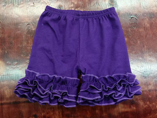 Custom moq 3 eta 6-7weeks baby girls clothes lace purple Summer Shorts