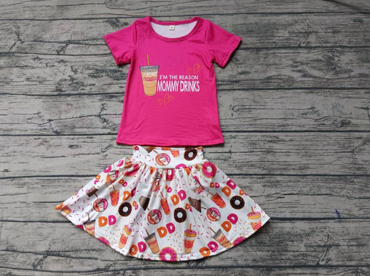 custom moq 5 eta 5weeks mix size baby girls clothes rose red short sleeve Thong Set