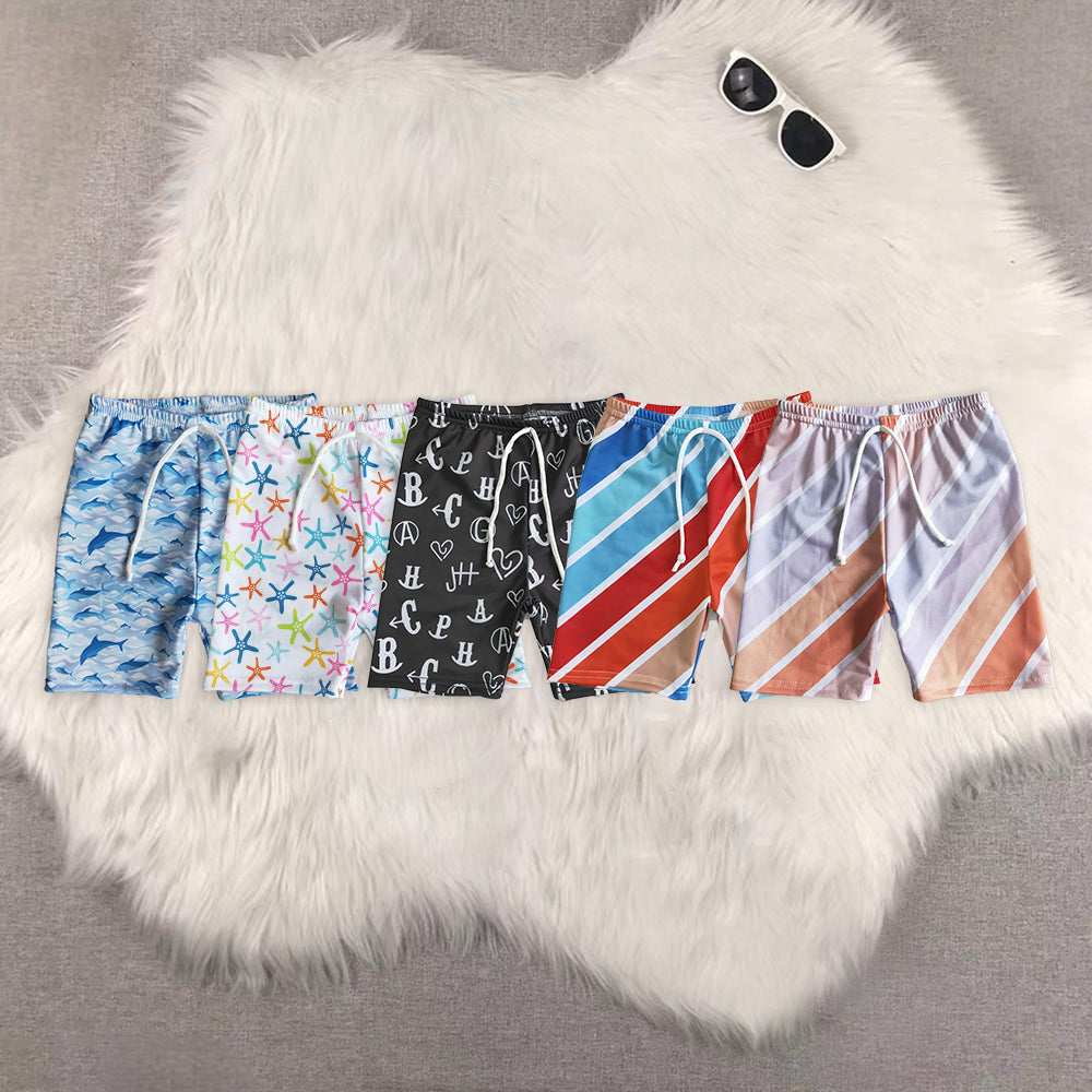 RTS NO MOQ baby boy clothes summer swim trunks