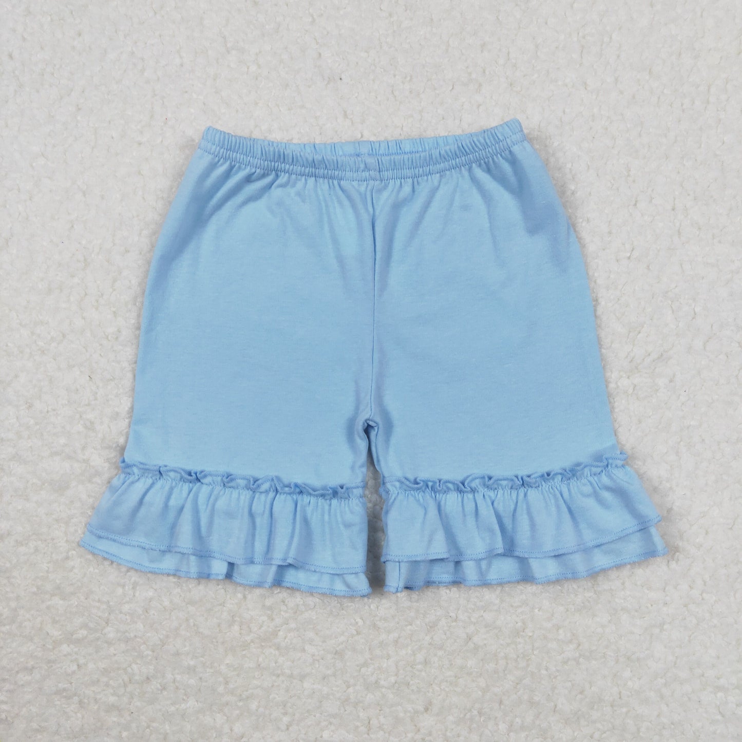 SS0183 sky blue lace shorts