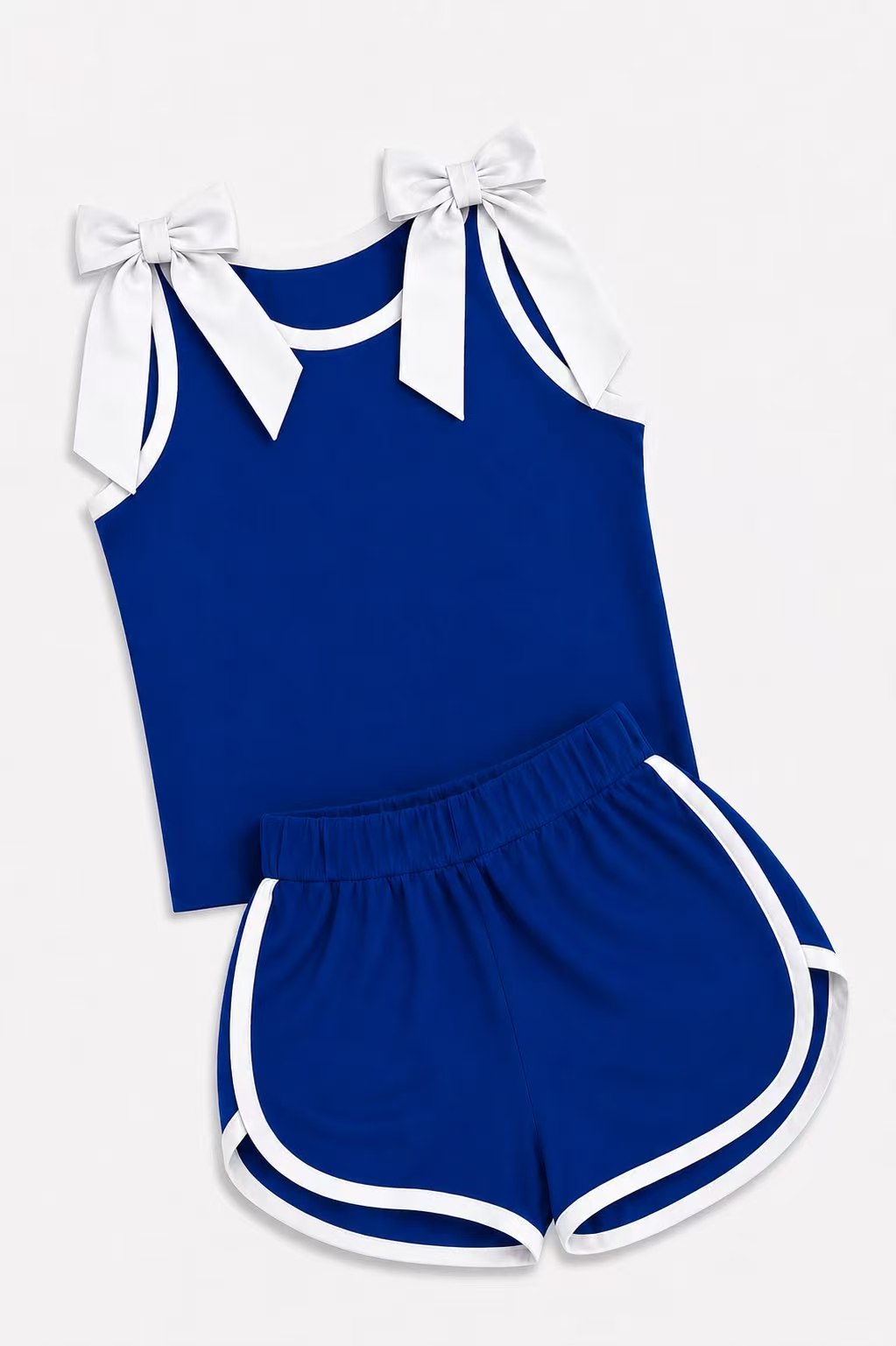 custom moq 5 mix size  MAES01 BOW COTTON BLANK COLOR SAME PICUTRE BOW GIRLS SETS