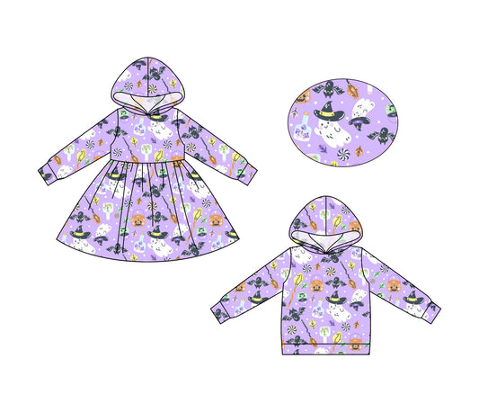 25.6.21 custom each style moq 5eta 4-6week Sibling Sisters purple baby girls long sleeve dress and top match family design