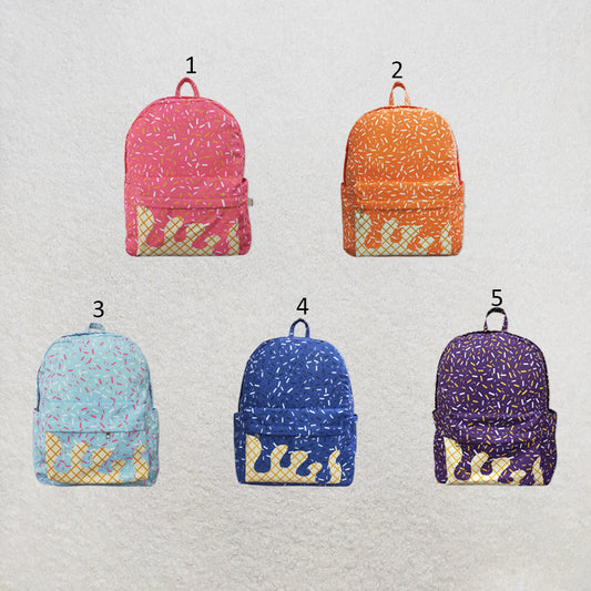 RTS NO MOQ Sibling Bags Baby Kids Drip Sprinkles Team Zipper School Back Bags