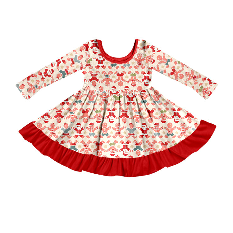 6.7 custom each style moq 5eta 4-6week Sibling Sister Christmas baby girls pajamas sets and dress and baby romper match family design
