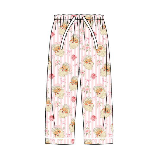 8.3 custom each style moq 5eta 4-6week adult clothes Christmas pink long pants adult man pants