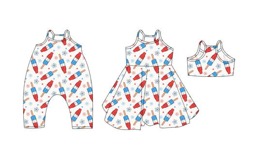 3.20 custom each style moq 5eta 4-6week Sibling Sisters baby girl short sleeve dress and rompers match family design