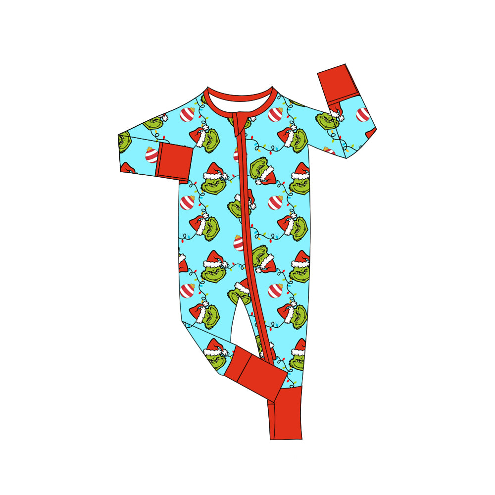 5.29 custom each style moq 5eta 4-5week Sibling Sister Christmas teal boys outfits and baby romper and aldult pants match family design