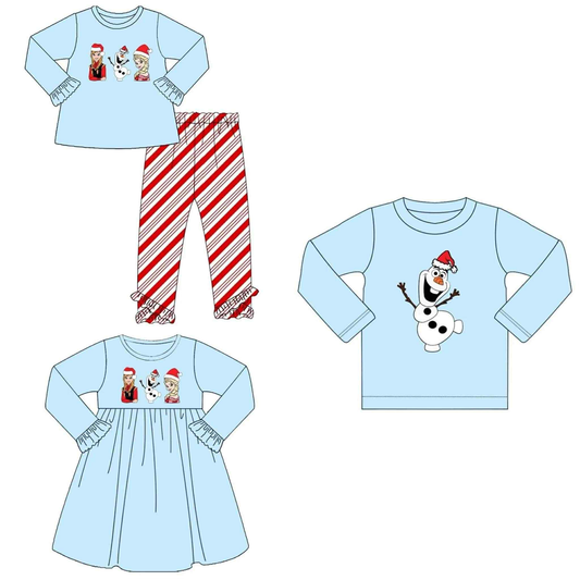 Custom moq 8 mix size milk silk Santa Claus long-sleeved trouser suit