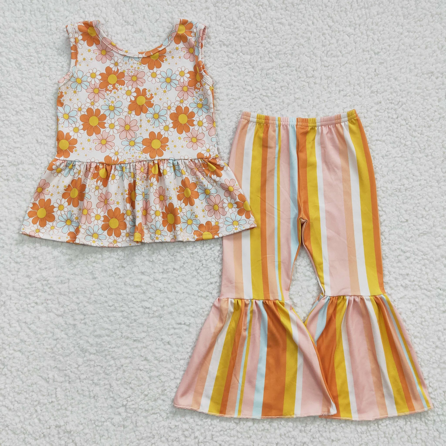 RTS NO MOQ Girls Boys floral Clothes Sets