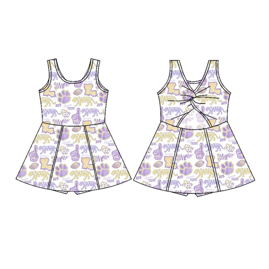 Custom Purple Animal Kingdom Baby Clothes