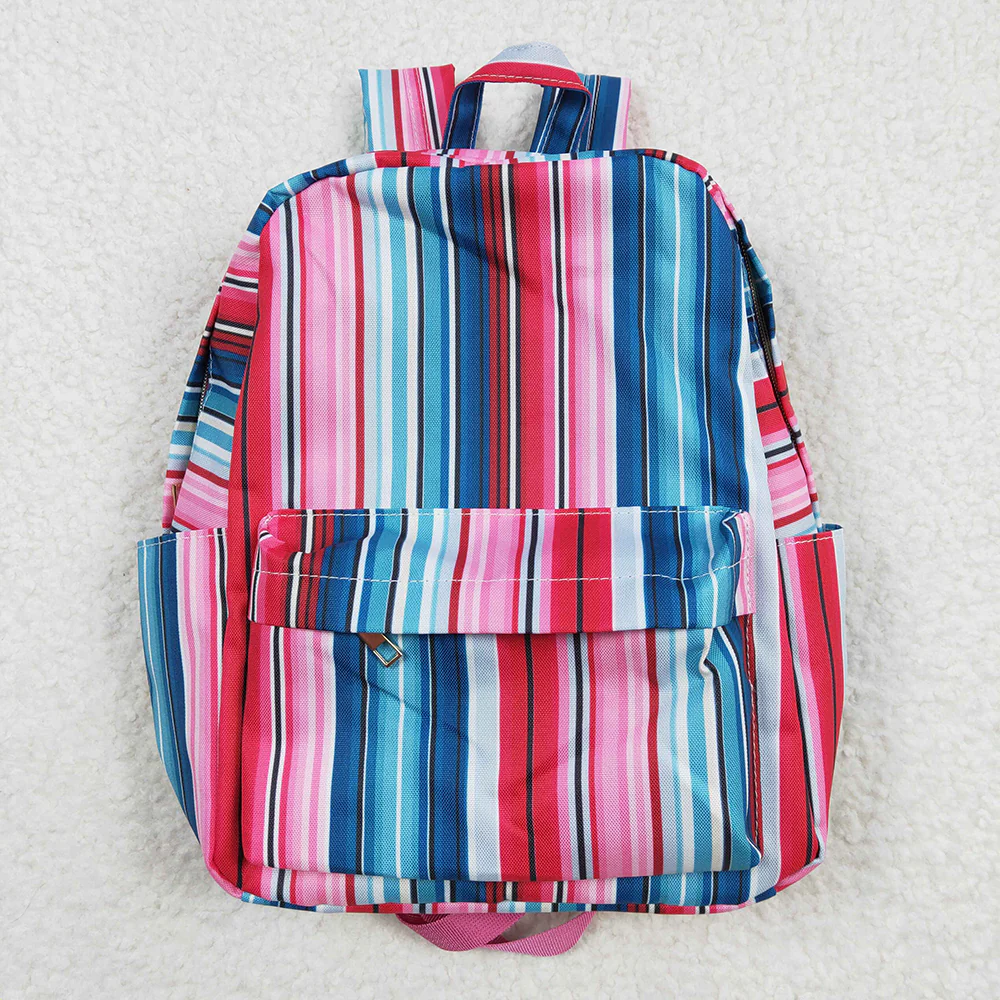 RTS NO MOQ Sibling baby kids clothes striped summer kids backpacks