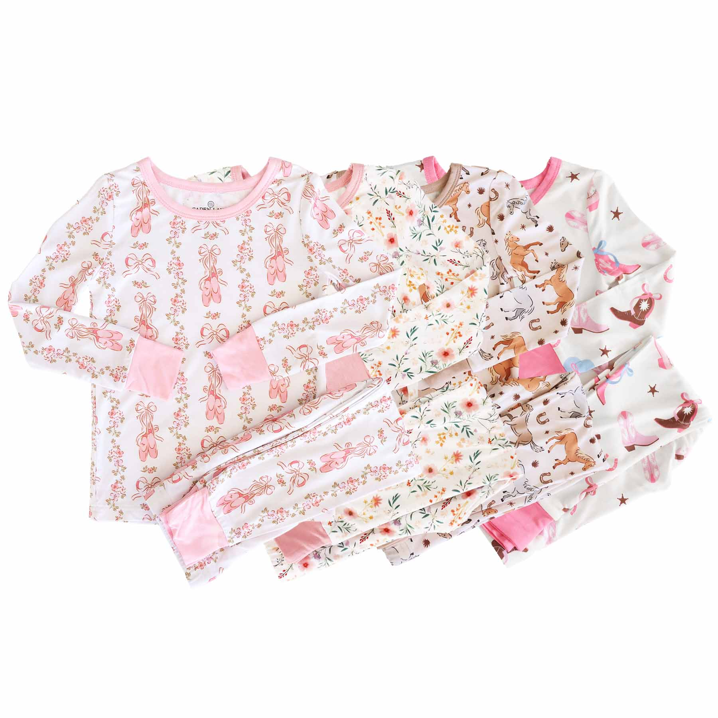 Custom moq 3 eta 7/8week moq 5 eta /4/5week baby girl clothes Long Sleeve pants sets