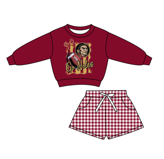 Custom moq 5 mix size milk silk summer teams baby boys clothes dark red long sleeve shorts sets-25.10.28