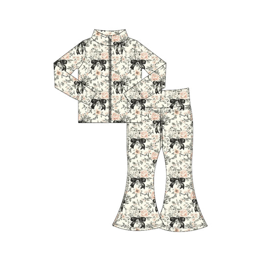 25.6.9 custom each style moq 5eta 4-6week Sibling Sisters baby girl long sleeve pants sets 1 and sets 2 match family design