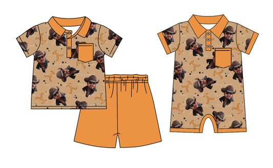 11.23 custom each style moq 5eta 4-6week Sibling Sister baby boy short sleeve shorts sets and rompers match design