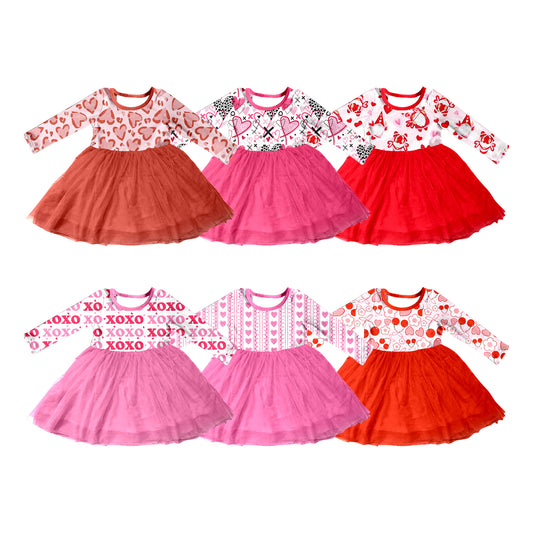 25.9.17 custom each style moq 8 eta 6-8week Sibling Sisters baby girl long sleeve dress 6 match family design