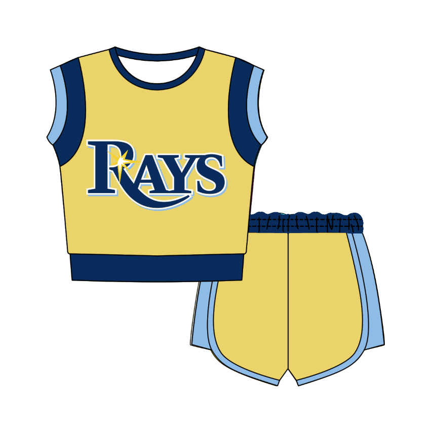 Custom moq 5 mix size milk silk summer teams Sleeveless O-Neck Top And Shorts Set Cute And Comfortable Kids' Outfit