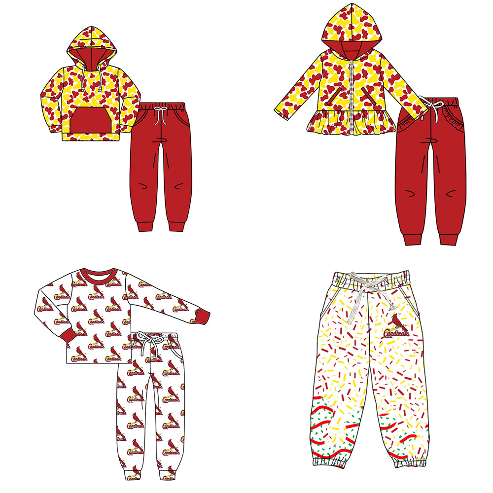Custom moq 5 mix size milk silk summer teams baby girls clothes camouflage hooded long sleeve pants sets 2 and boy pants sets and pant-25.8.9