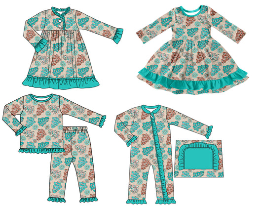 25.7.3 custom each style moq 5 eta 4-6week Sibling Sisters Christmas baby girl long sleeve pants sets and romper and dress 1 and dress 2 match family design