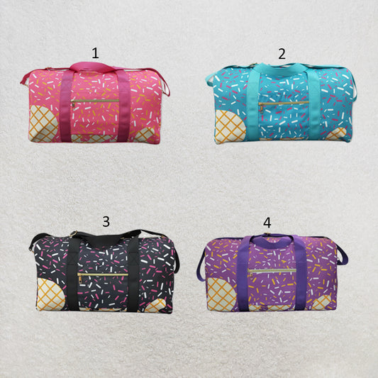 RTS NO MOQ Sibling Bags Colorful Teams Ice Cream Drip Zipper Gym Bags