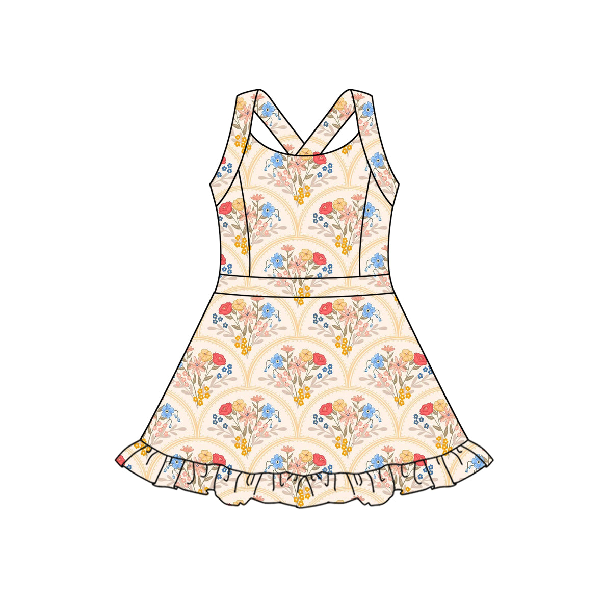 3.18 custom each style moq 5eta 4-6week Sibling Sister bow baby girls clothes Short sleeve yoga dress 1 and dress 2 and dress 3 match family design
