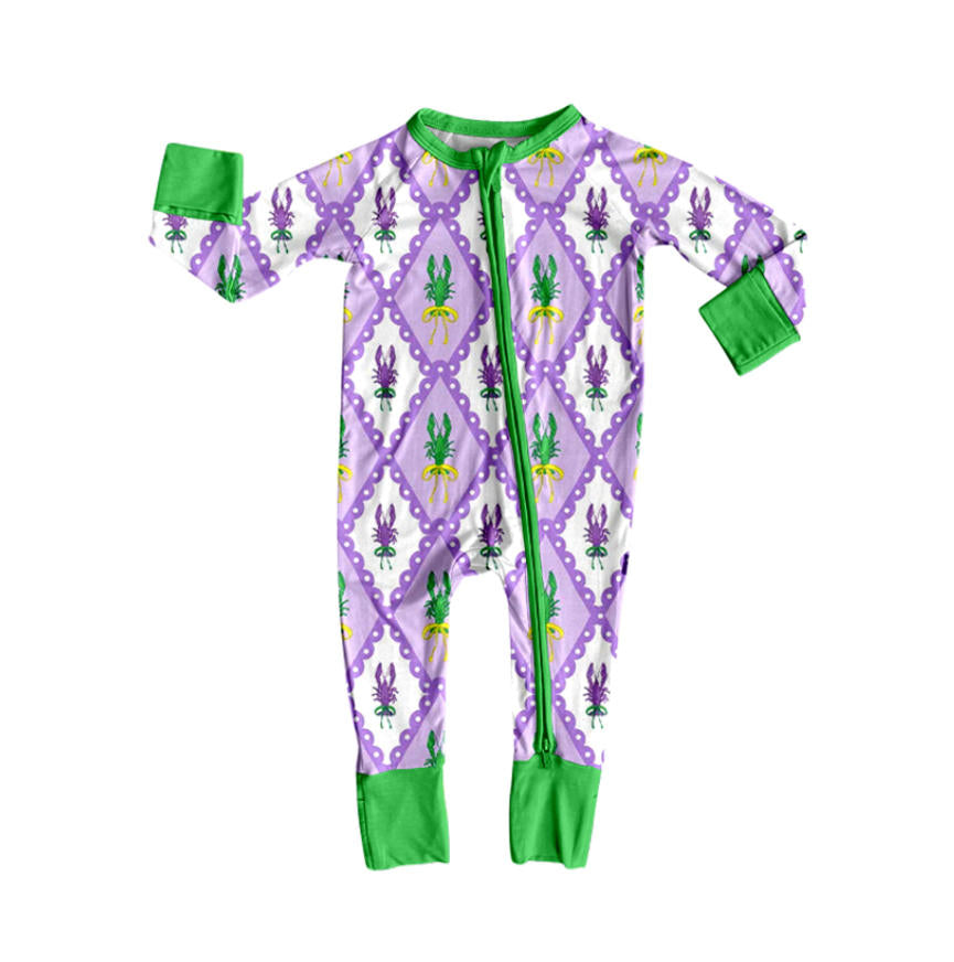 25.9.3 custom each style moq 5eta 4-6week Sibling Sisters mardi gras bow baby girl long sleeve pants sets and dress and rompers match family design