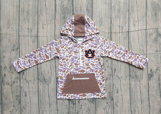 Custom moq 5 mix size milk silk baby boys clothes team camouflage summer hooded long sleeve top-25.11.20
