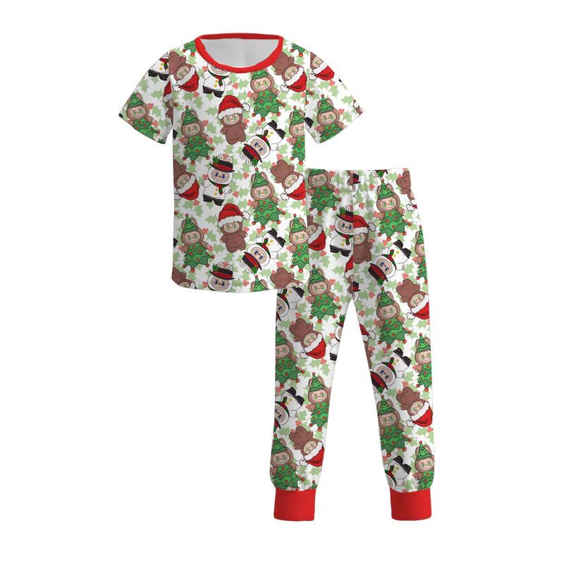Custom moq 5 each style eta 6-7weeks baby girl clothes summer short sleeve pants sets 4 -25.7.16