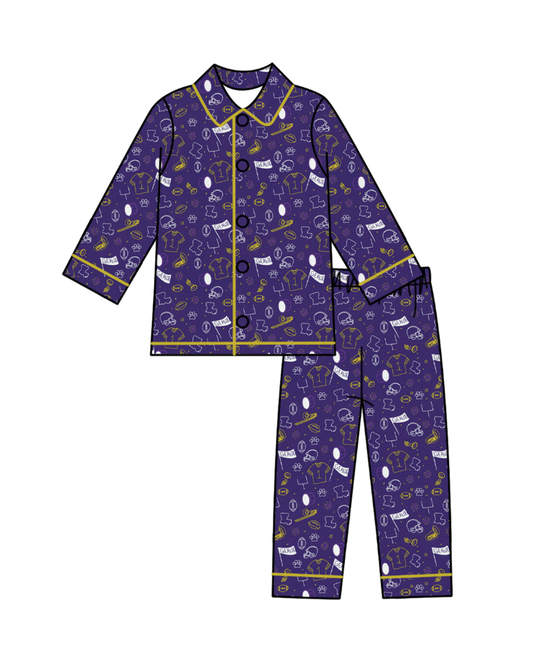 Custom moq 5 mix size milk silk summer teams baby boy clothes purplee long sleeve pants sets-25.8.26