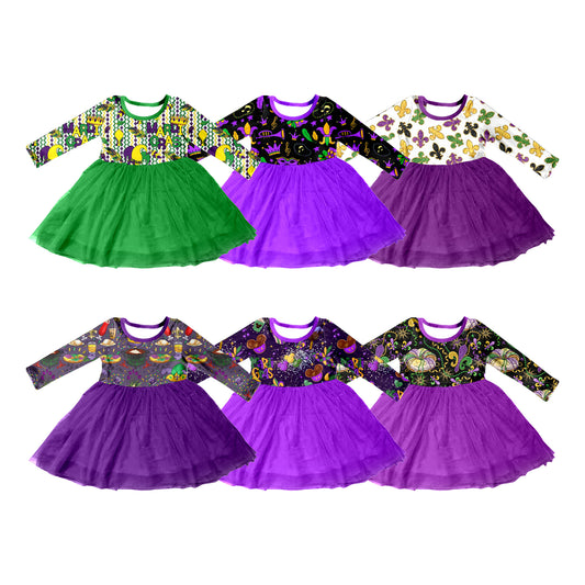 25.9.17 custom each style moq 8 eta 6-8week Sibling Sisters baby girl long sleeve dress 6 match family design