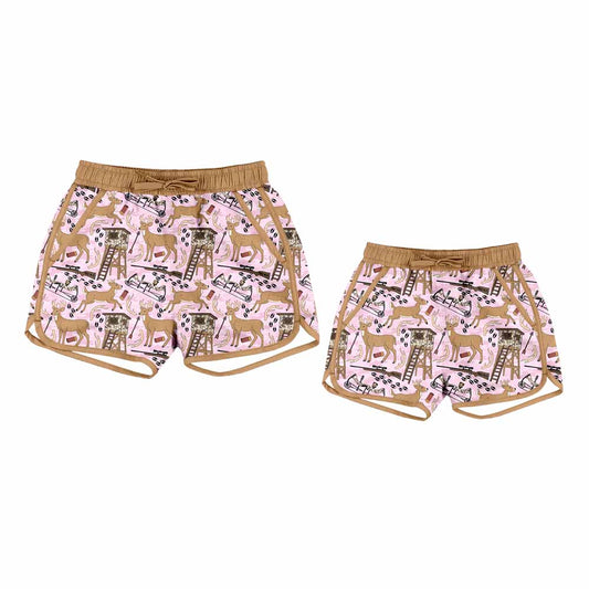 25.10.1 custom each style moq 5eta 4-6week Sibling Sister baby kids clothes summer shorts and adult shorts match design
