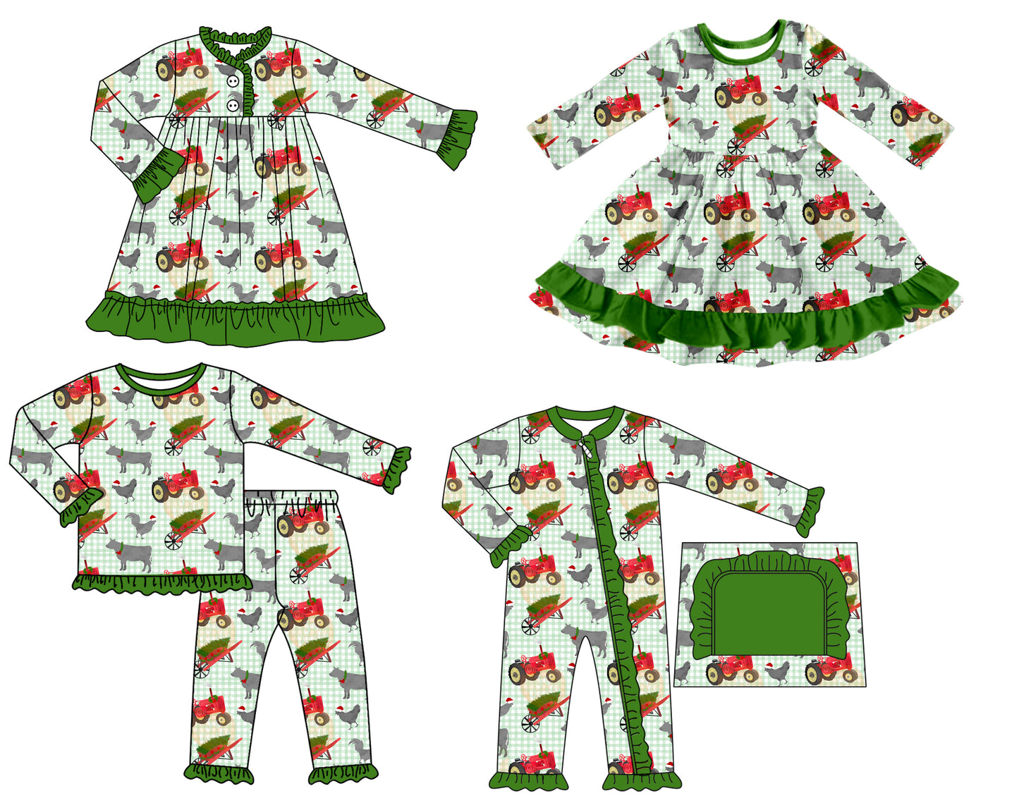25.7.3 custom each style moq 5 eta 4-6week Sibling Sisters Christmas baby girl long sleeve pants sets and romper and dress 1 and dress 2 match family design