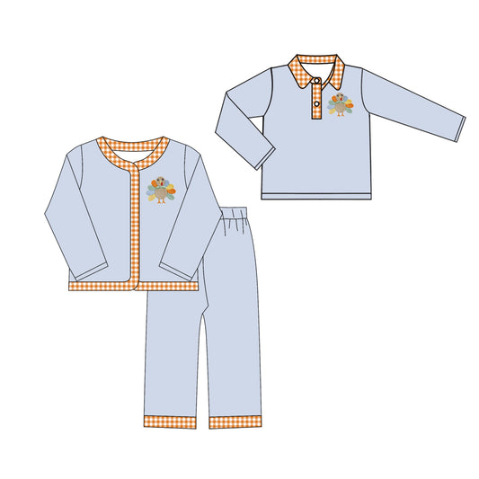 25.7.18 custom each style moq 5eta 4-6week Sibling Sisters duck baby boy long sleeve pants sets and top match family design