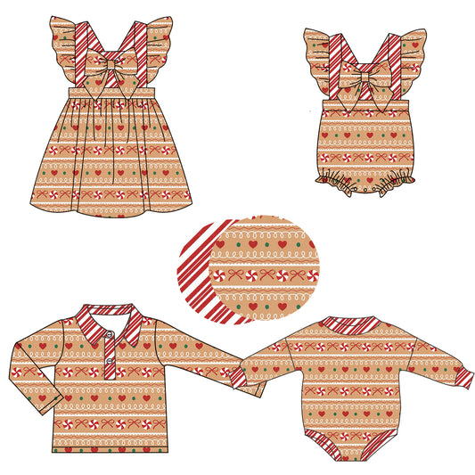 25.7.30 custom each style moq 5eta 4-6week Sibling Sisters baby girls flying sleeve dress and top and short romper and long romper match family design