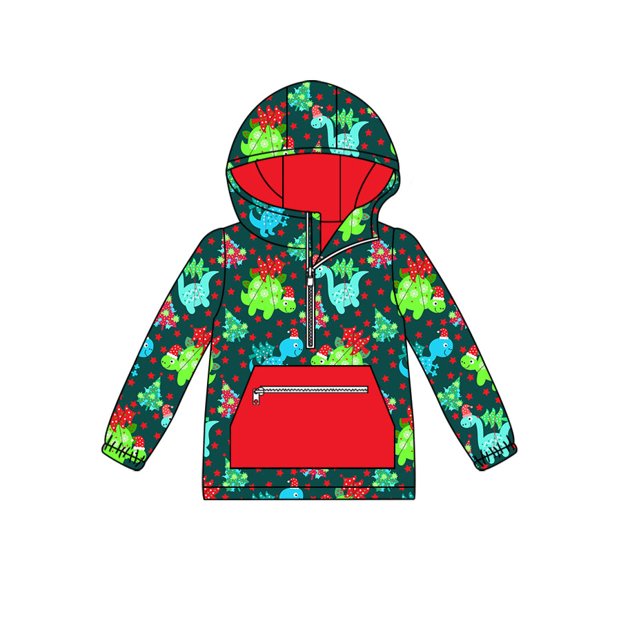 7.2 custom each style moq 5 eta 4-6week dinosaur green baby boys clothes long sleeve top