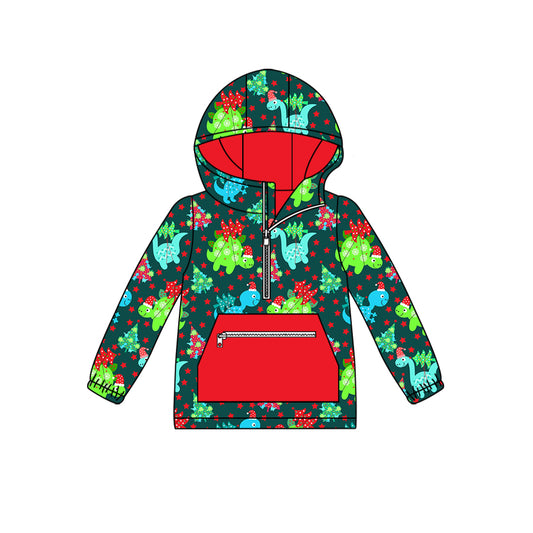 7.2 custom each style moq 5 eta 4-6week dinosaur green baby boys clothes long sleeve top