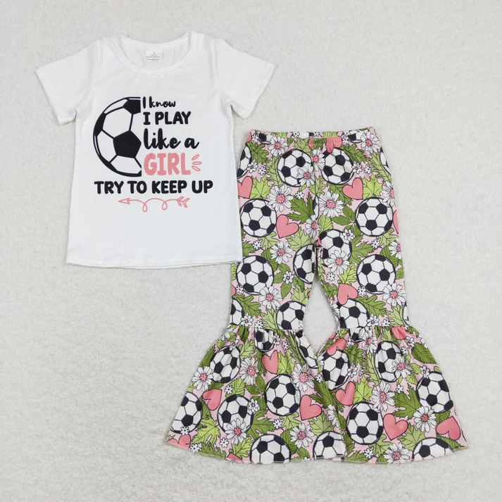 RTS NO MOQ Sibling Baby girl clothes baseball short-sleeved trousers pajamas suits