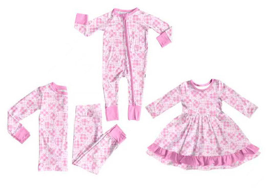 25.10.3 custom each style moq 8 eta 6-8week Sibling Sisters love baby girl long sleeve pants sets and dress and rompers match family design